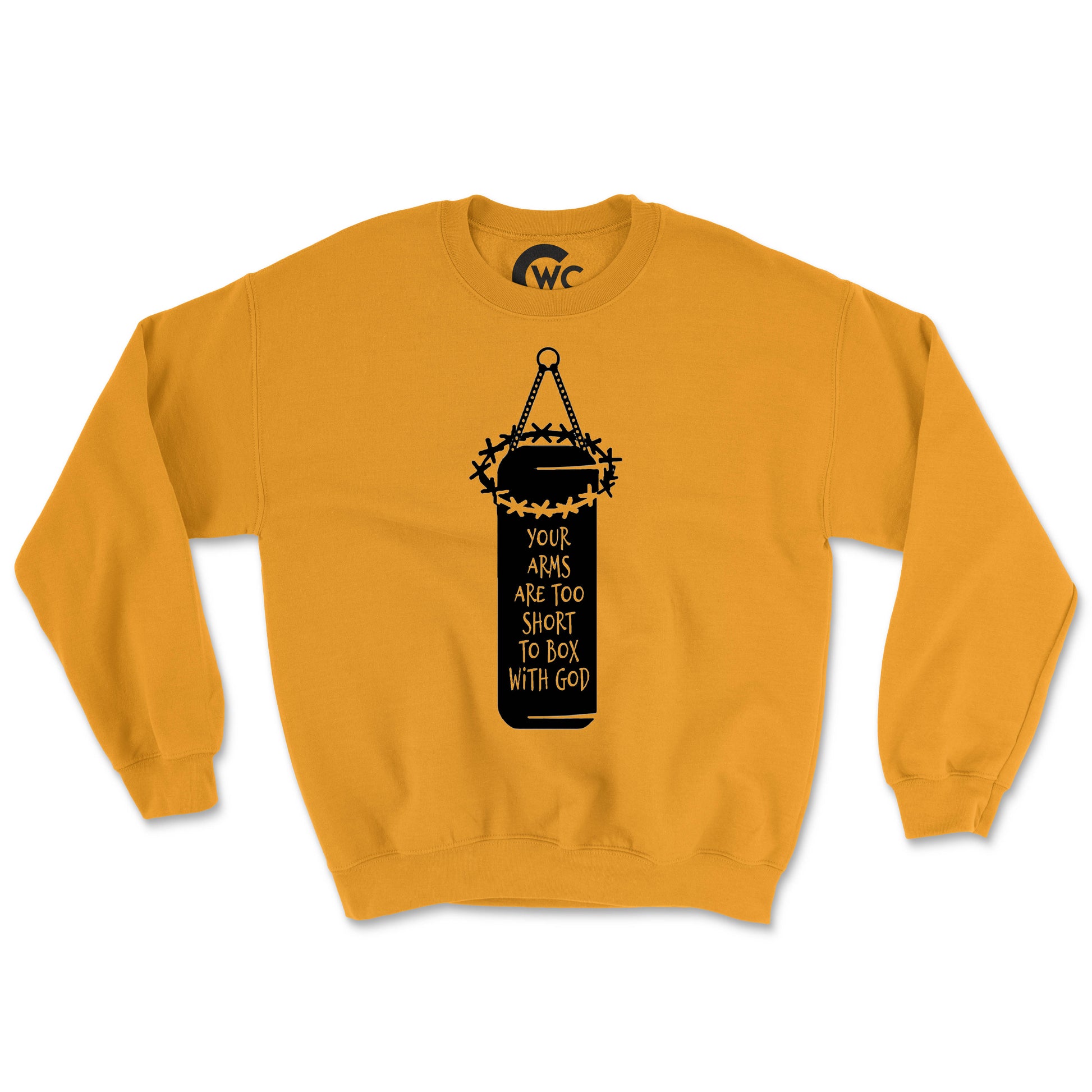 YOU CAN'T FIGHT GOD (UNISEX FIT) CREWNECK. 30% OFF FOR A LIMITED TIME