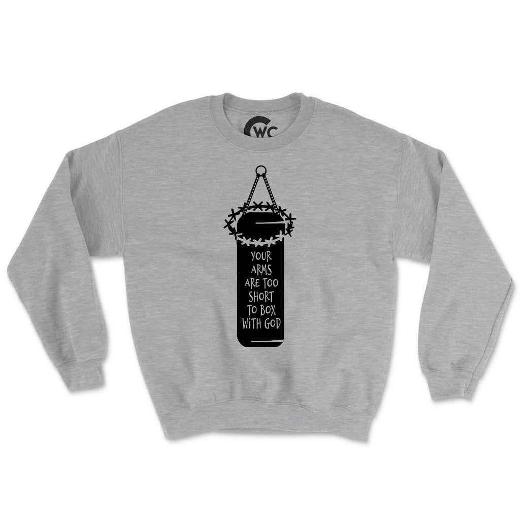 YOU CAN'T FIGHT GOD (UNISEX FIT) CREWNECK. 30% OFF FOR A LIMITED TIME
