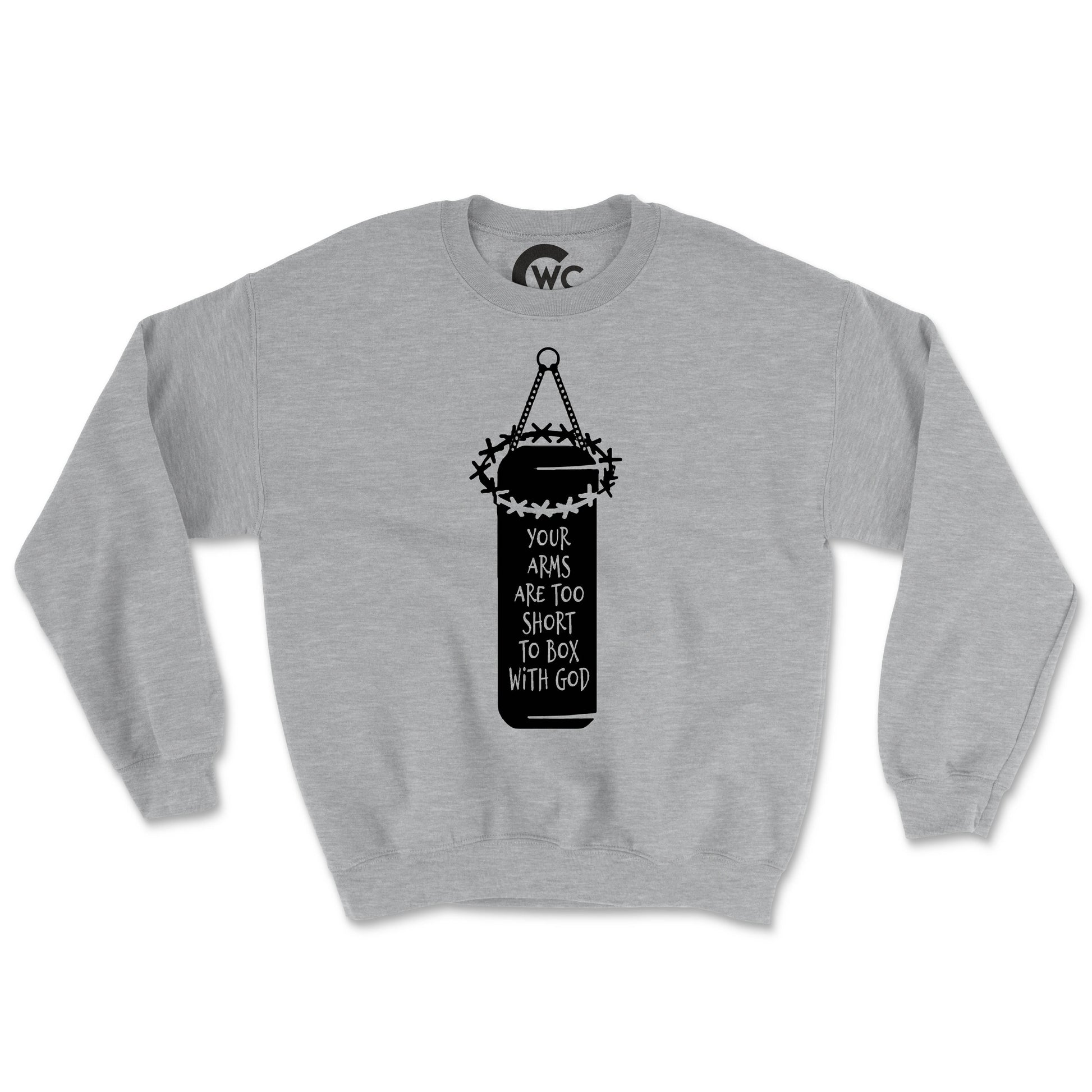 YOU CAN'T FIGHT GOD (UNISEX FIT) CREWNECK. 30% OFF FOR A LIMITED TIME