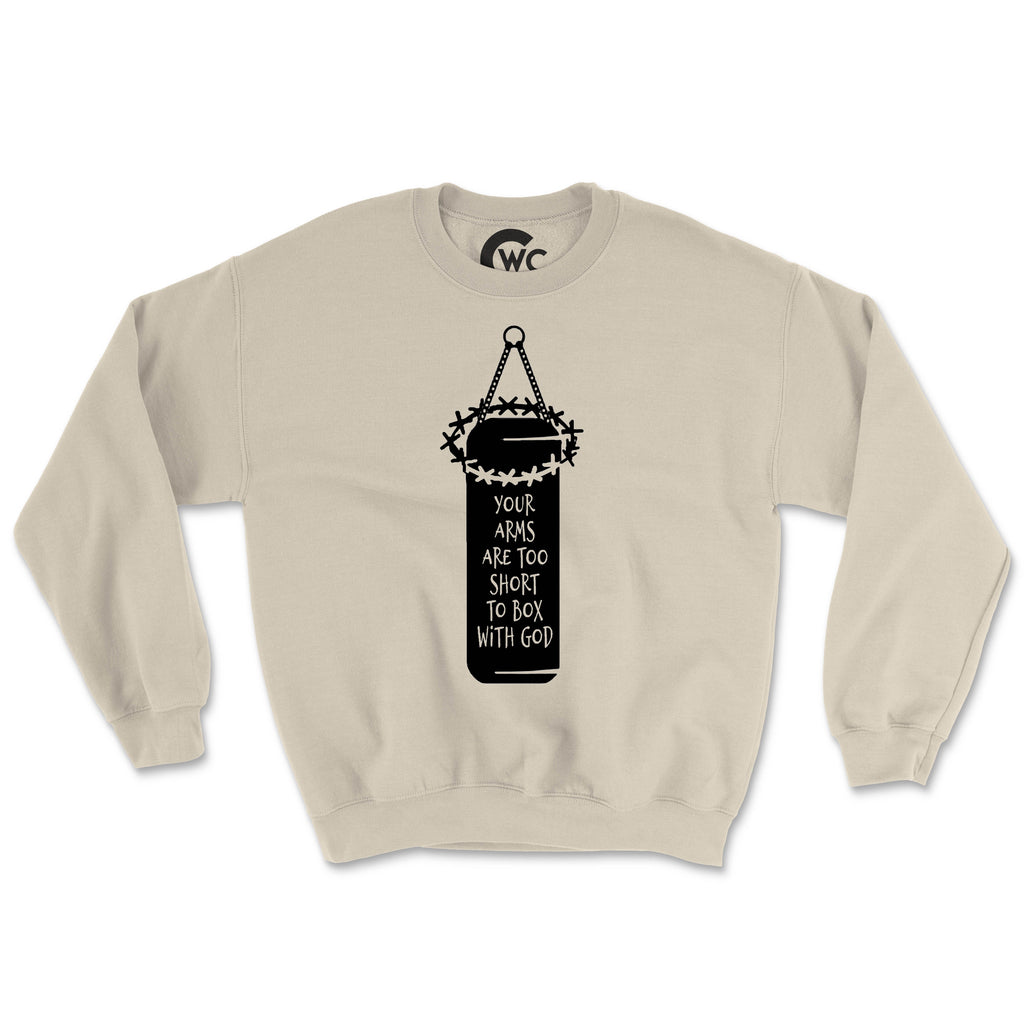 YOU CAN'T FIGHT GOD (UNISEX FIT) CREWNECK. 30% OFF FOR A LIMITED TIME