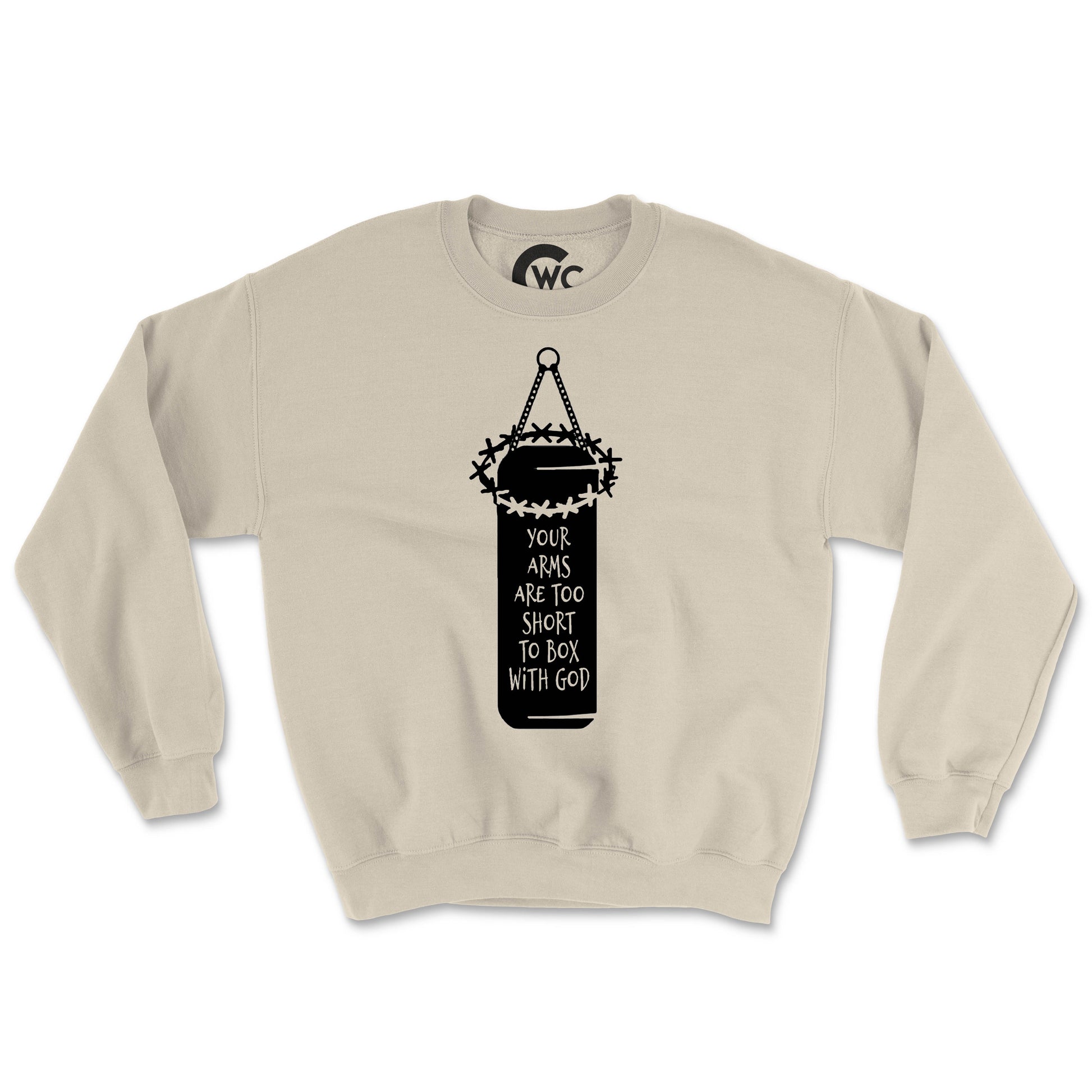 YOU CAN'T FIGHT GOD (UNISEX FIT) CREWNECK. 30% OFF FOR A LIMITED TIME
