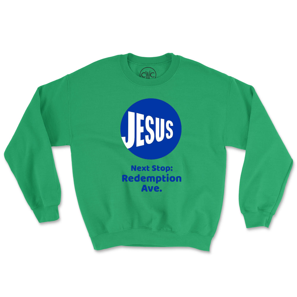 NEXT STOP (UNISEX FIT) CREWNECK. 30% OFF FOR A LIMITED TIME