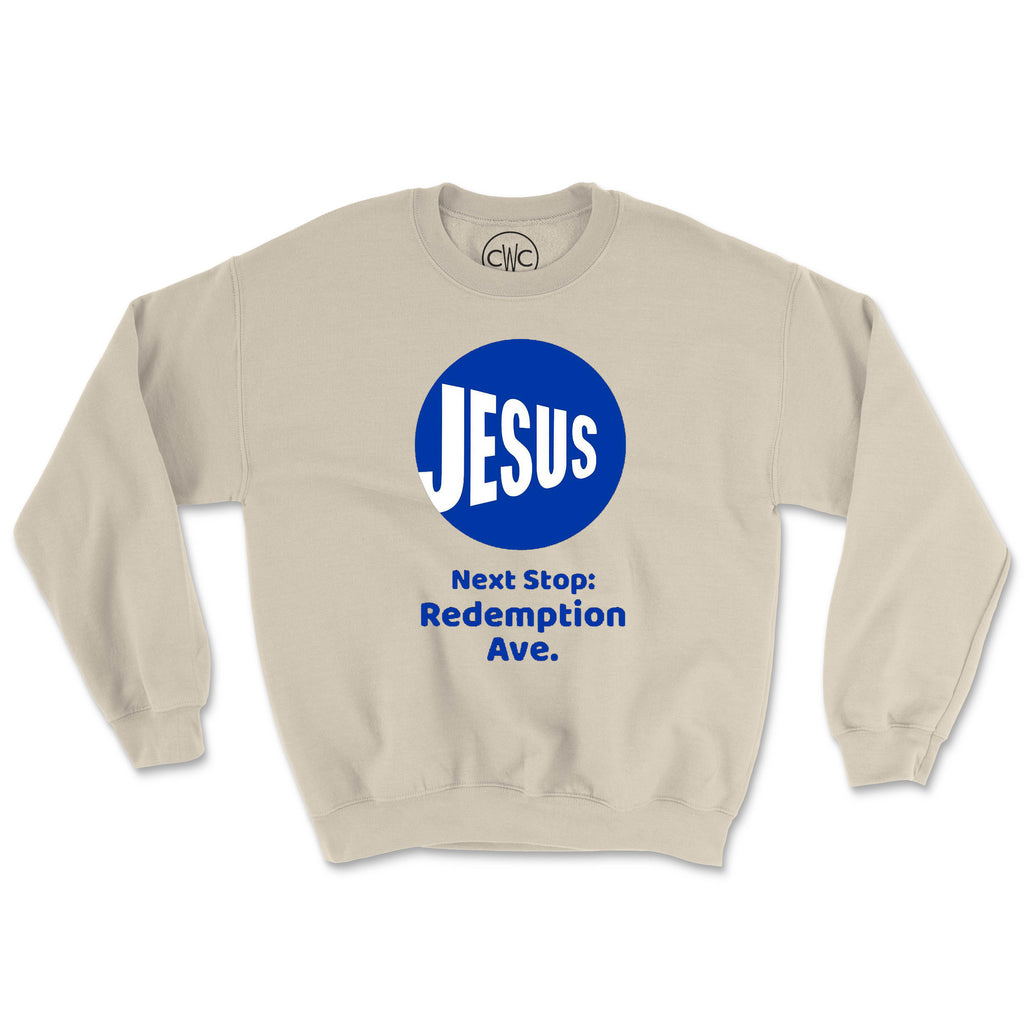 NEXT STOP (UNISEX FIT) CREWNECK. 30% OFF FOR A LIMITED TIME