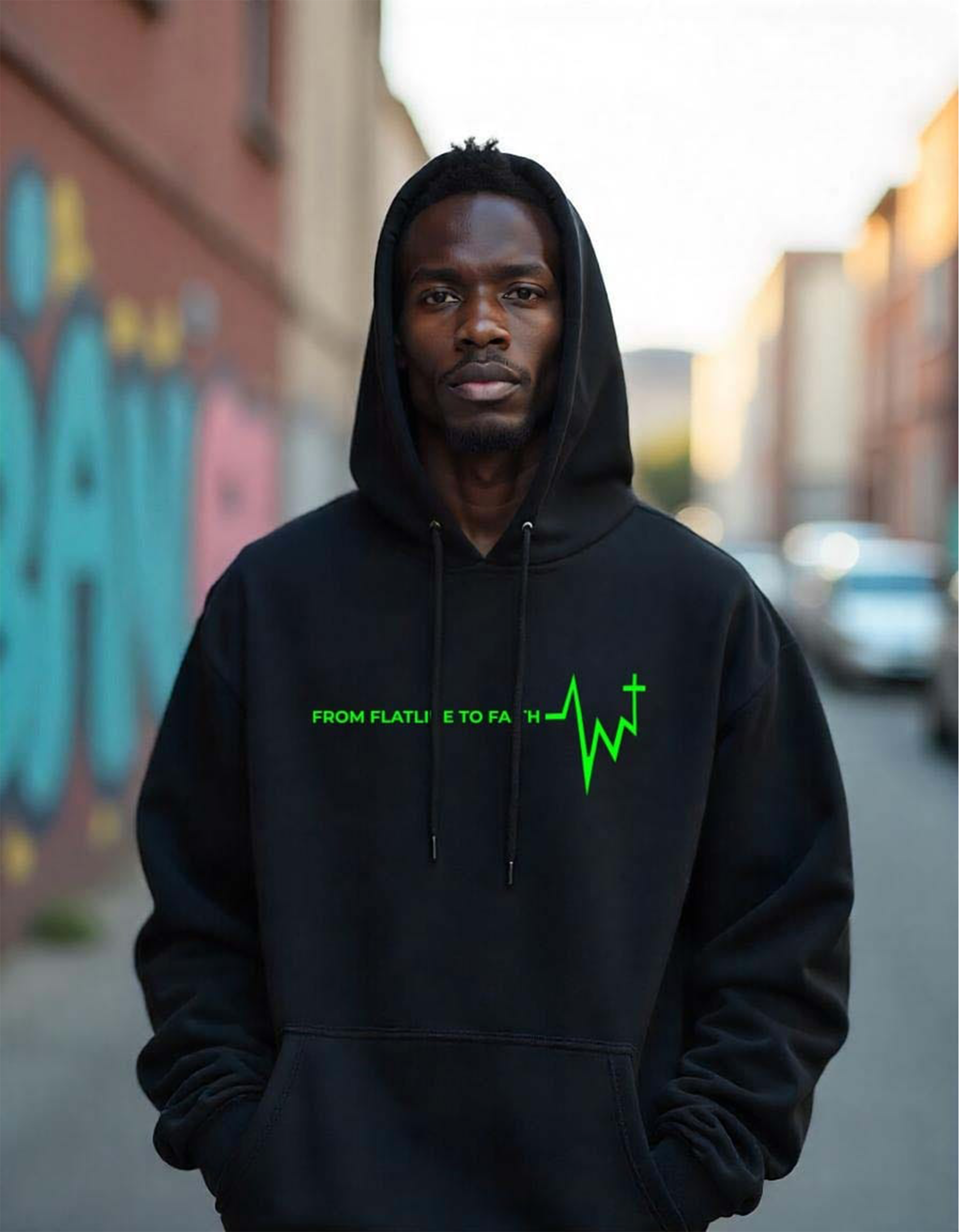 Clearrr with Christ Heavyweight Cross Grain Hoodie