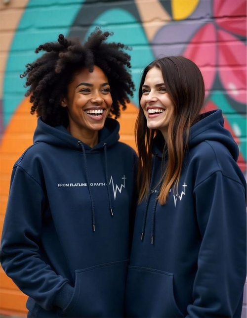 Clearrr with Christ Heavyweight Cross Grain Hoodie